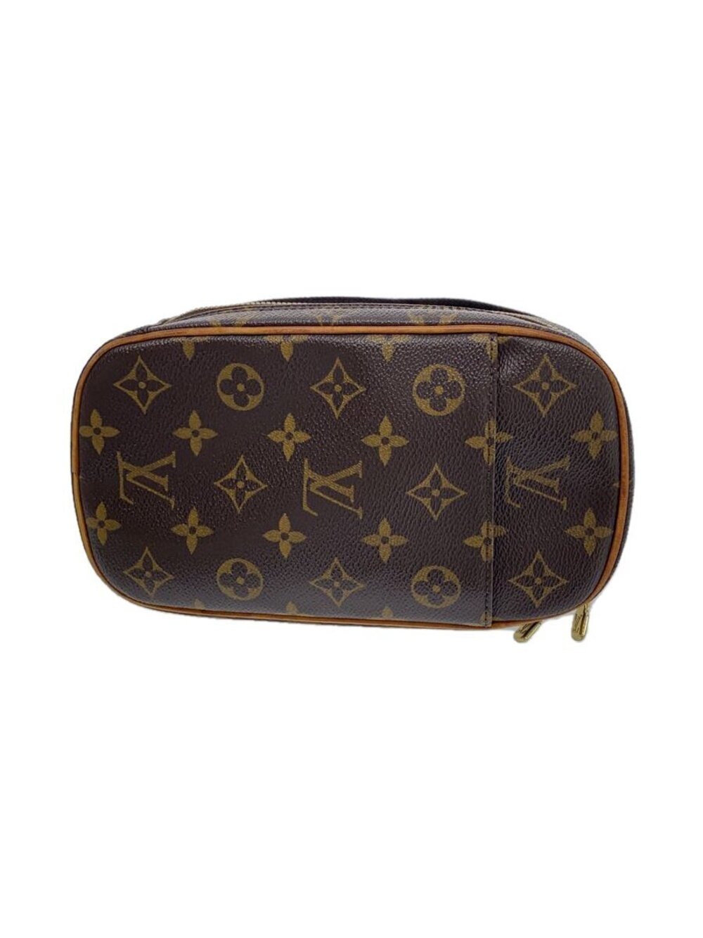 LOUIS VUITTON Pochette Gange Monogram Canvas Brown